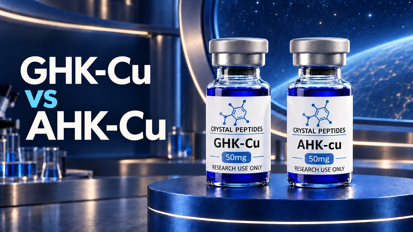 GHK-Cu e AHK-Cu: che cosa cambia quando cambia un solo amminoacido?